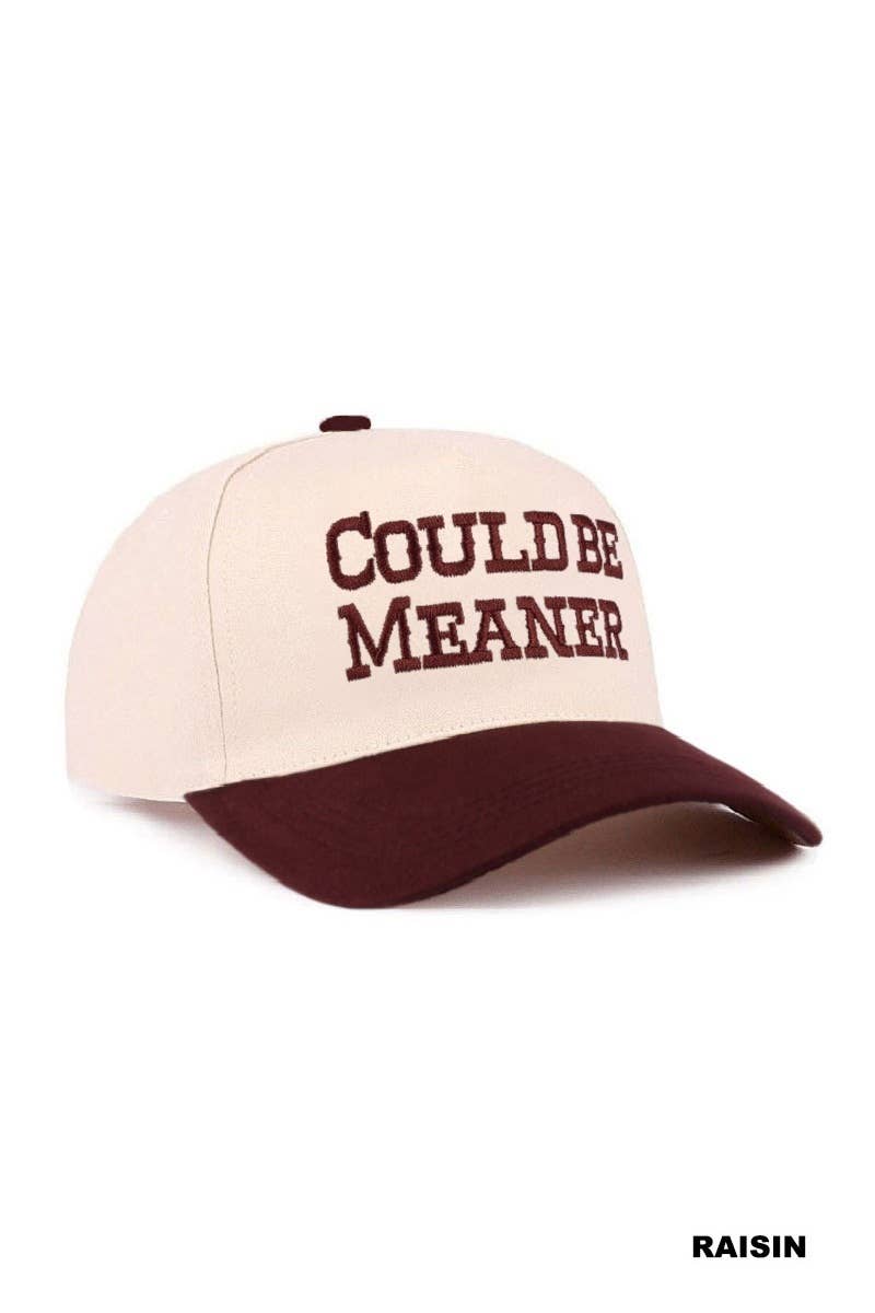 0505 Could Be Meaner Two Tone Cotton Cap SI-29120: COW-198157 / OS