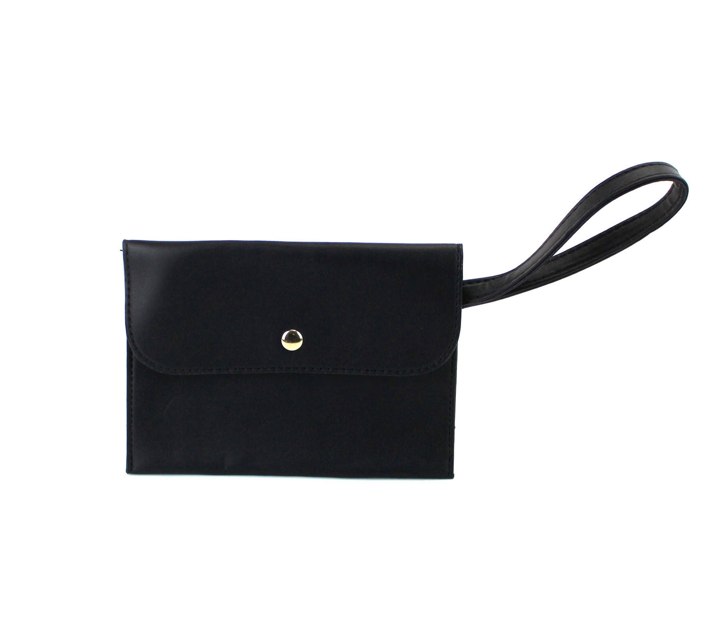 7867A - 2 in 1 PU Plaid Satchel with Wristlet: Black