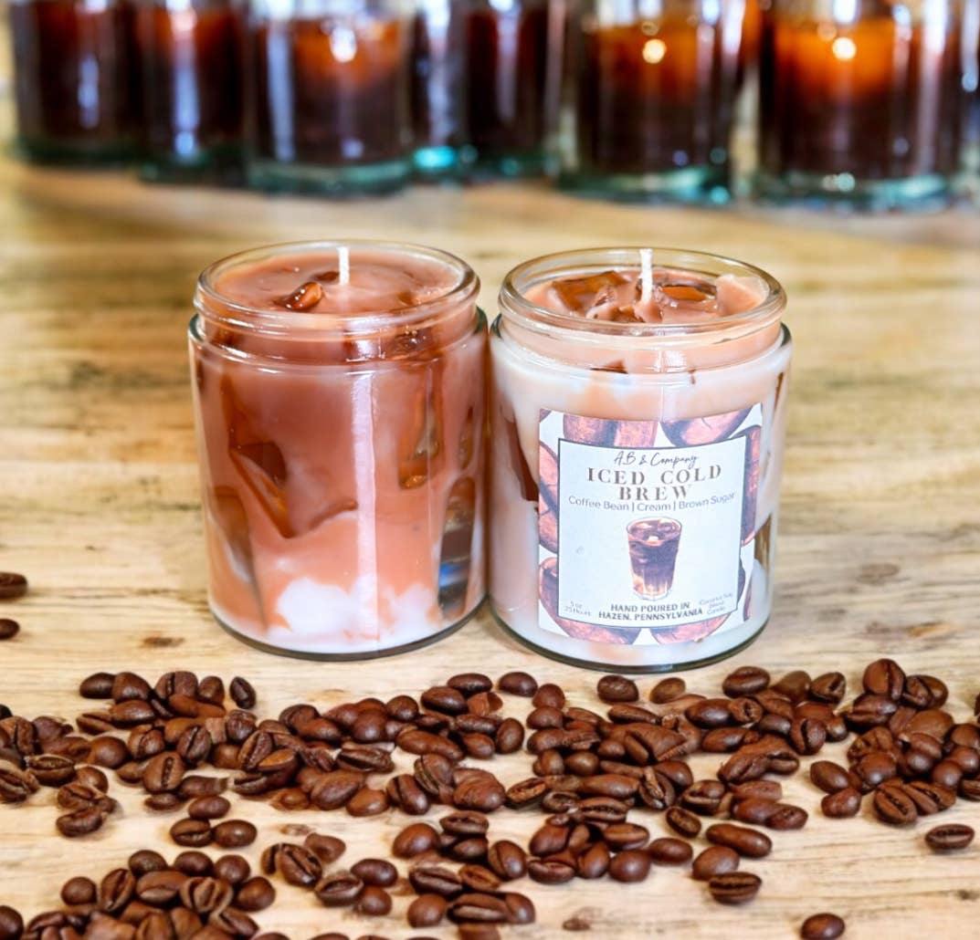 Iced Cold Brew Coconut Soy Candle: 9 oz