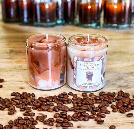 Iced Cold Brew Coconut Soy Candle: 9 oz