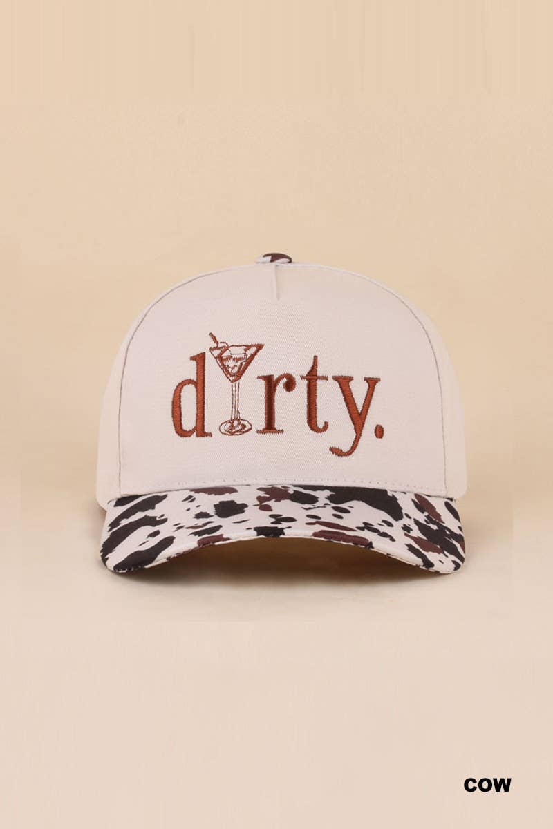 Dirty Martini Two Tone Cotton Hat - Zenana: COW-199722 / OS