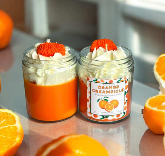 Orange Creamsicle Coconut Soy Candle: 6 oz