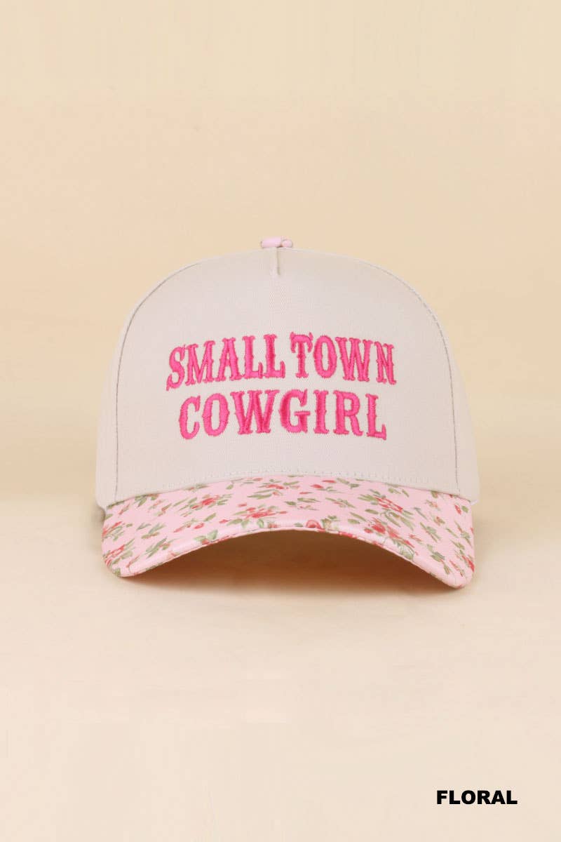 0519 Small Town Cowgirl Two Tone Snapback Hat SI-29853: CAMO-198879 / OS