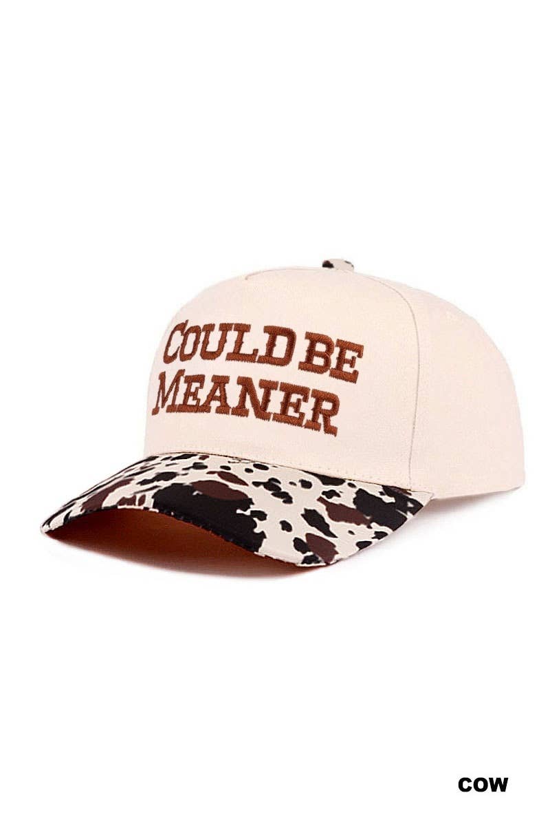 0505 Could Be Meaner Two Tone Cotton Cap SI-29120: COW-198157 / OS