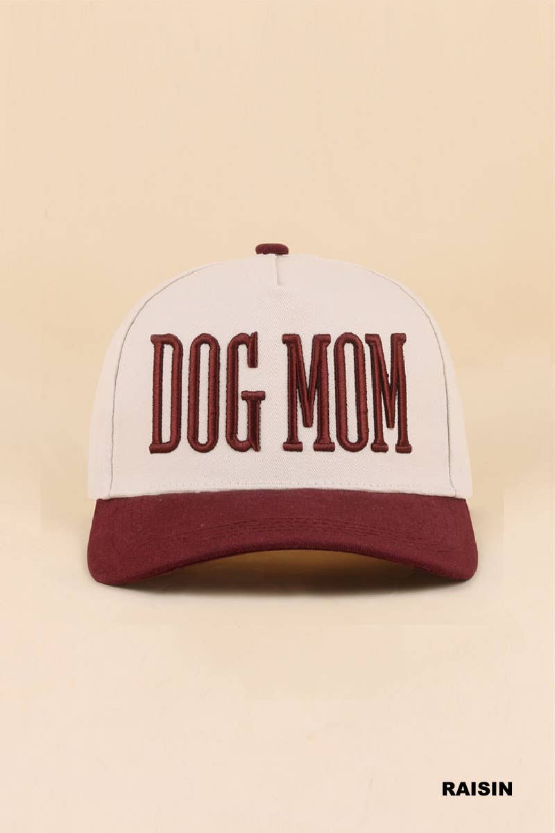 Dog Mom Two Tone Snapback Hat: LEOPARD-199881 / OS