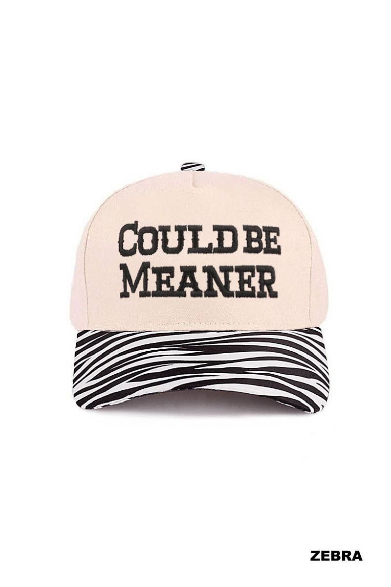 0505 Could Be Meaner Two Tone Cotton Cap SI-29120: COW-198157 / OS