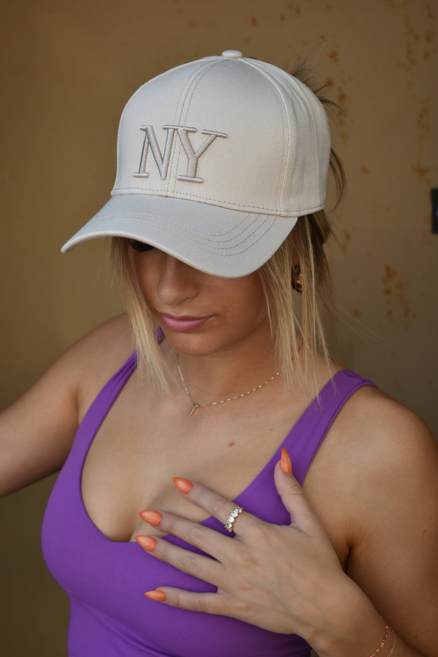 Tan NY Hat