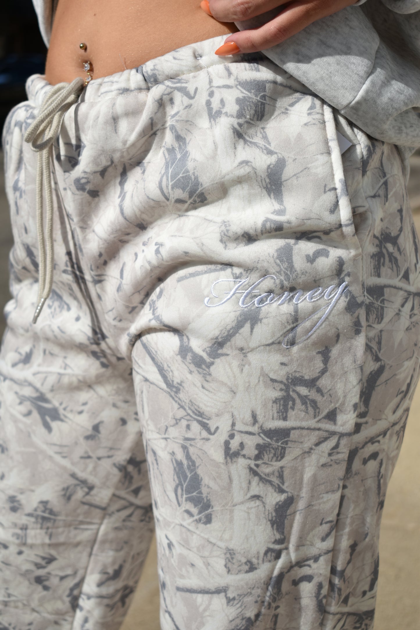 Honey White Camo Sweats