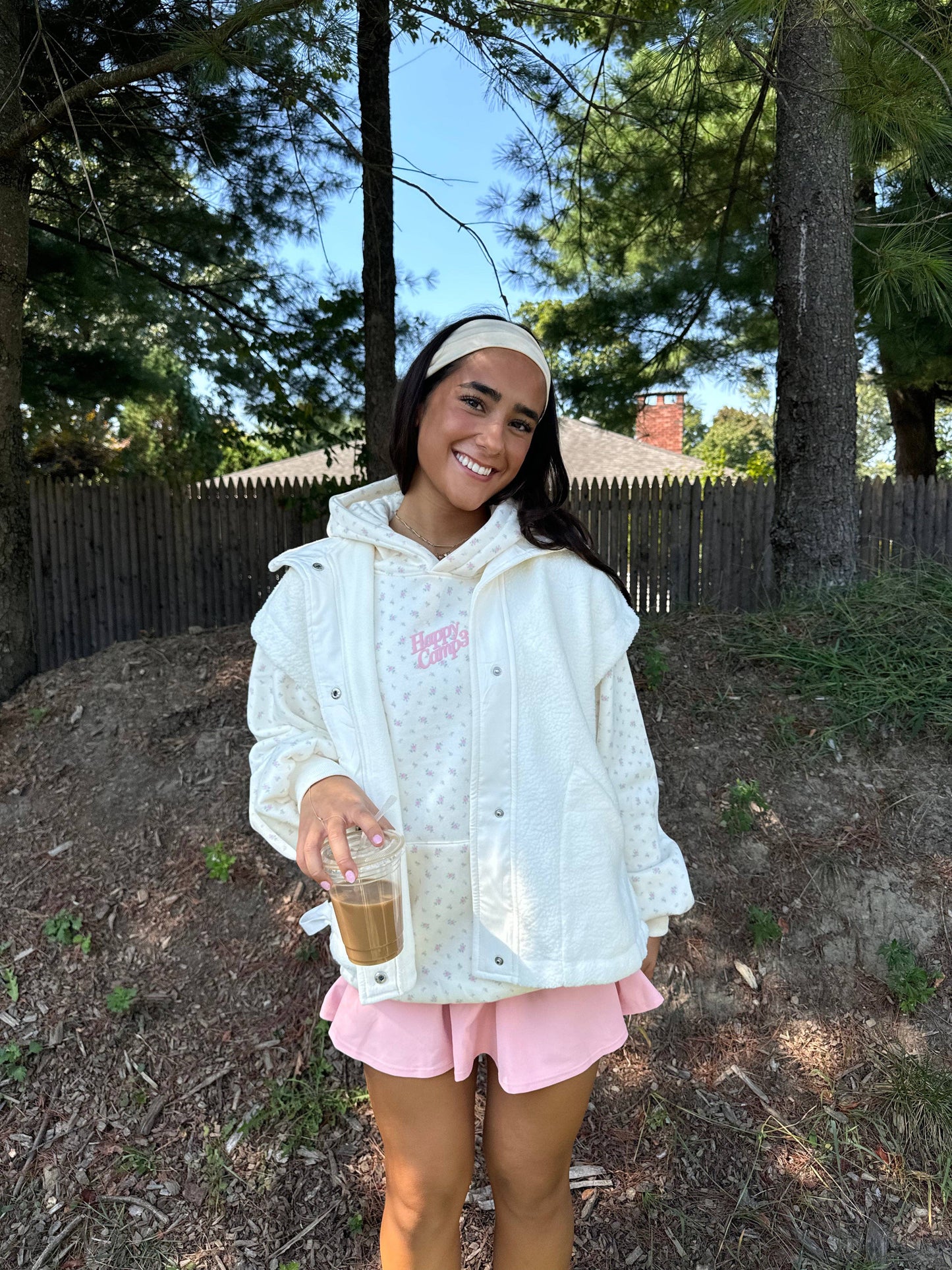 Vintage Flower Hoodie: M