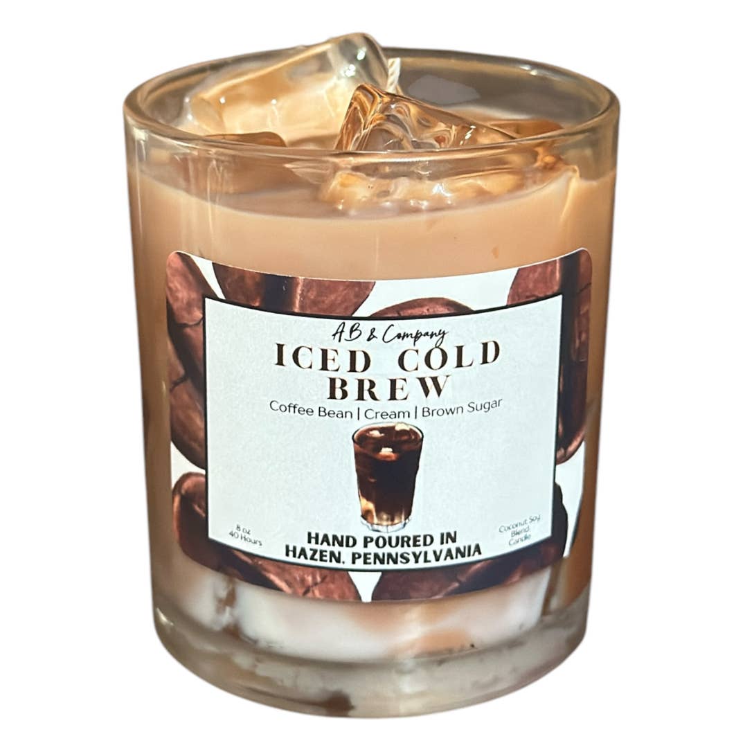 Iced Cold Brew Coconut Soy Candle: 9 oz