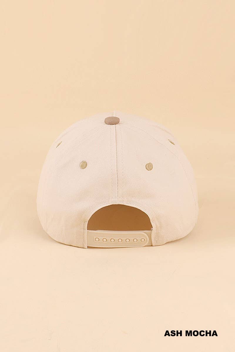 Two Tone Snapback Hat: COW-200431 / OS