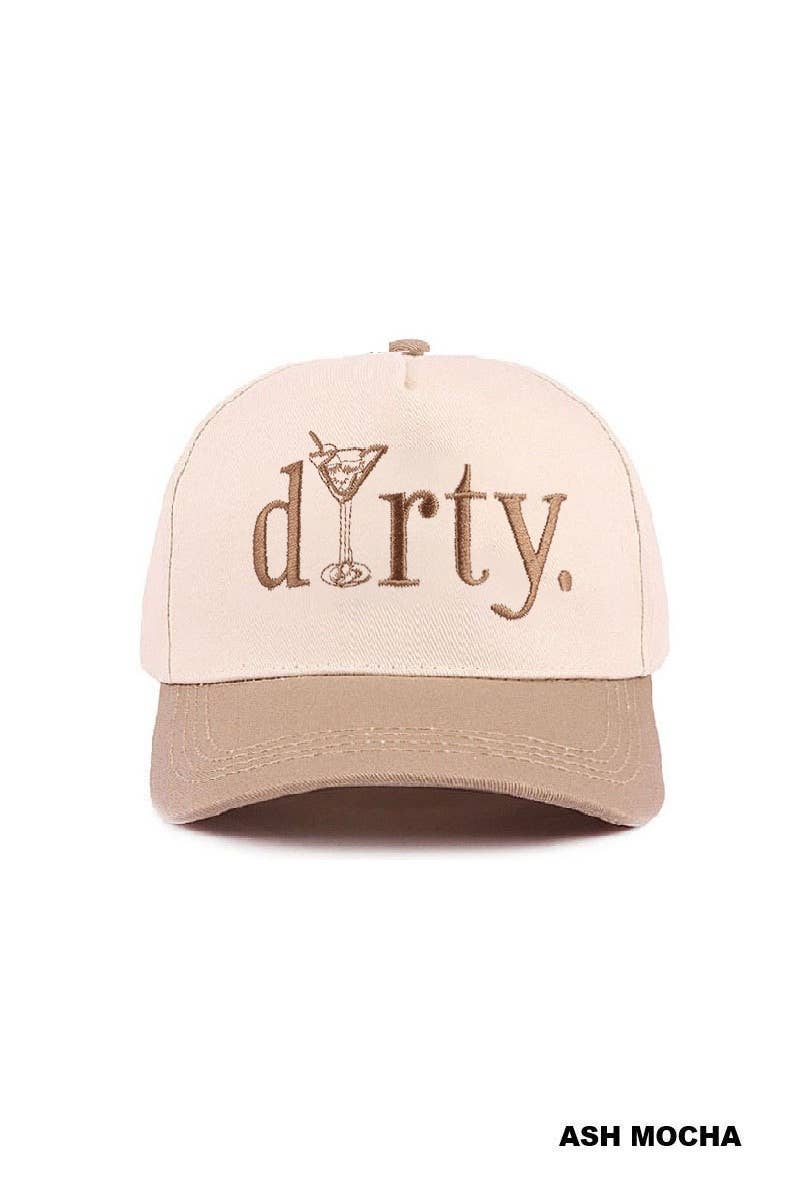 Dirty Martini Two Tone Cotton Hat - Zenana: FLORAL-197343 / OS