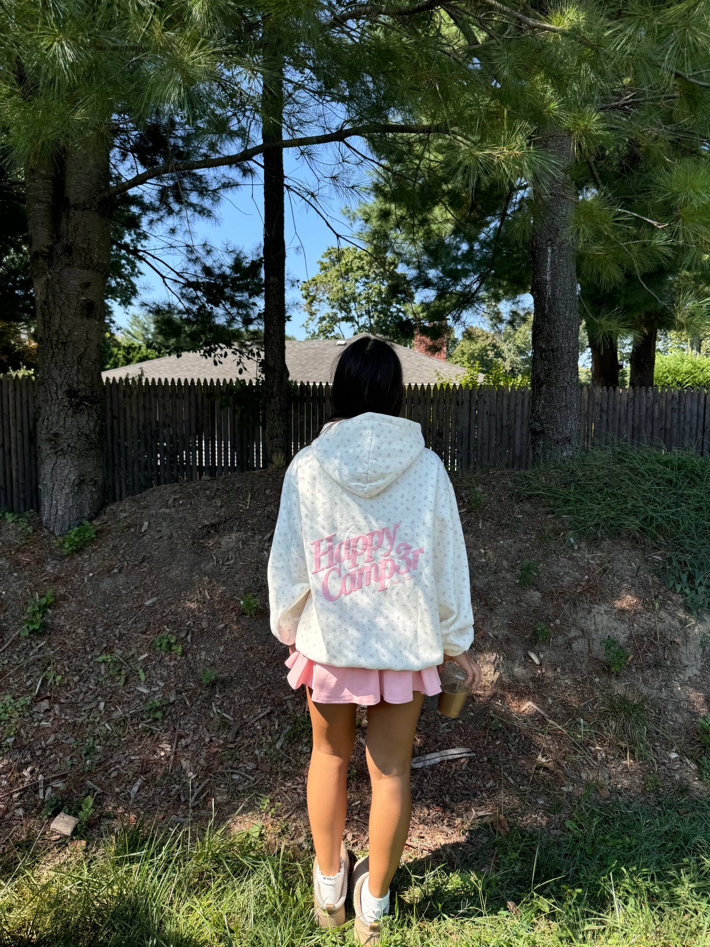 Vintage Flower Hoodie: M