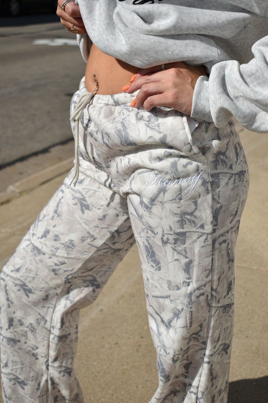 Honey White Camo Sweats