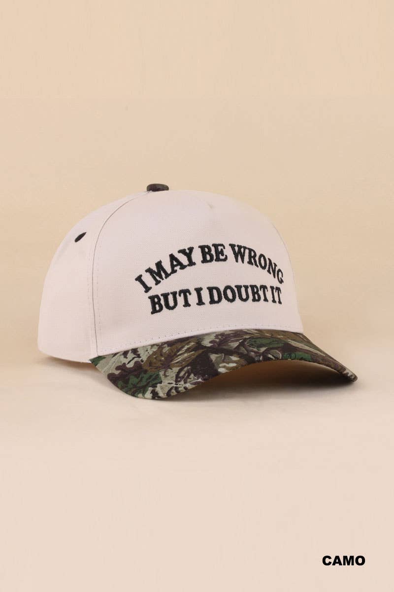 Two Tone Snapback Hat: COW-200431 / OS