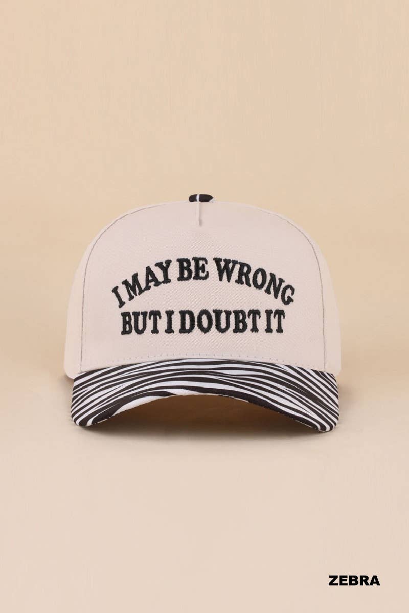 Two Tone Snapback Hat: COW-200431 / OS