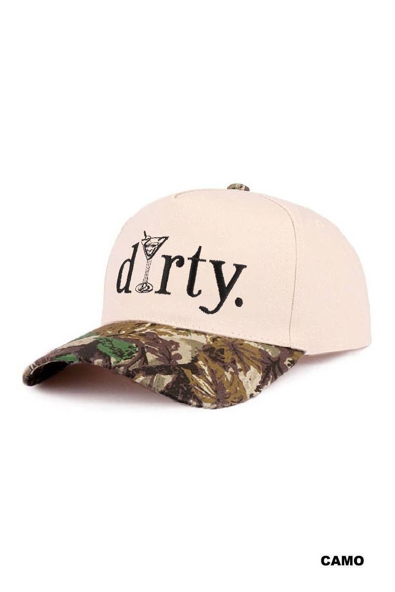 Dirty Martini Two Tone Cotton Hat - Zenana: COW-199722 / OS