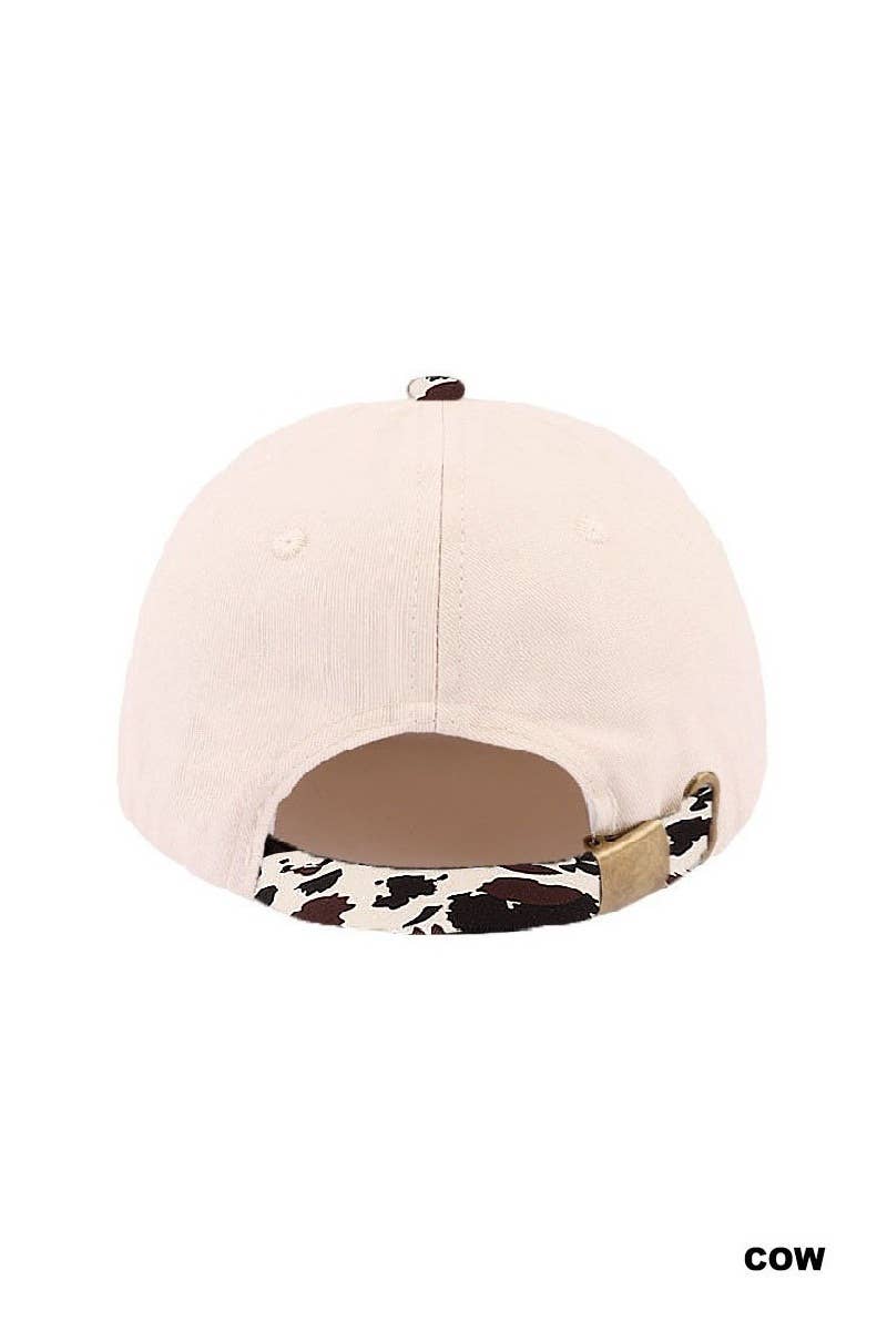 0505 Could Be Meaner Two Tone Cotton Cap SI-29120: ZEBRA-198156 / OS