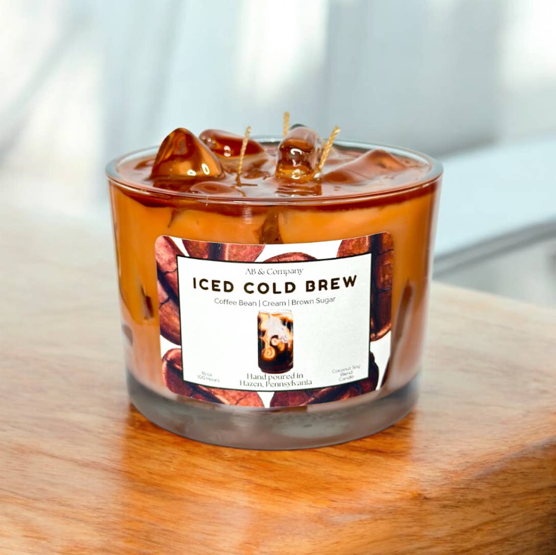 Iced Cold Brew Coconut Soy Candle: 9 oz