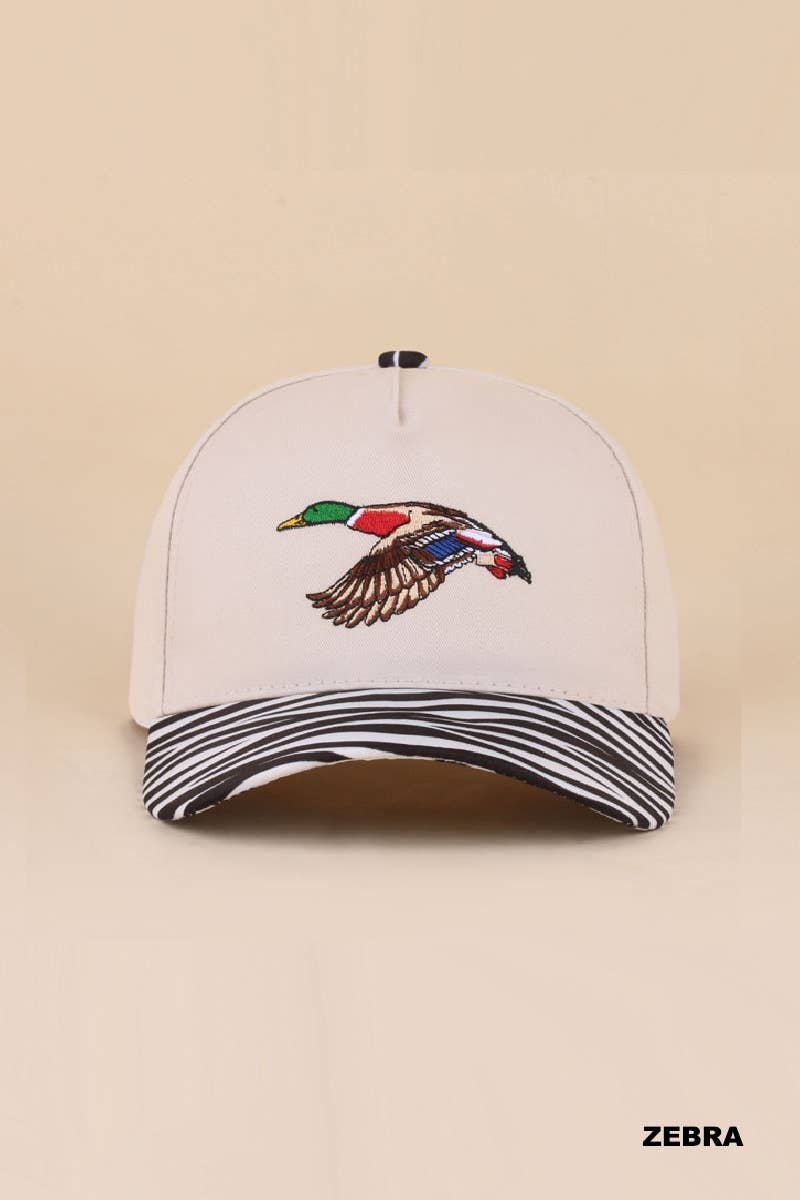 Mallard Two Tone Cotton Hat - Zenana: CAMO-197351 / OS