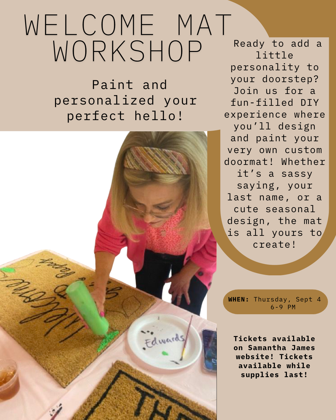 WELCOME MAT WORKSHOP RIPON