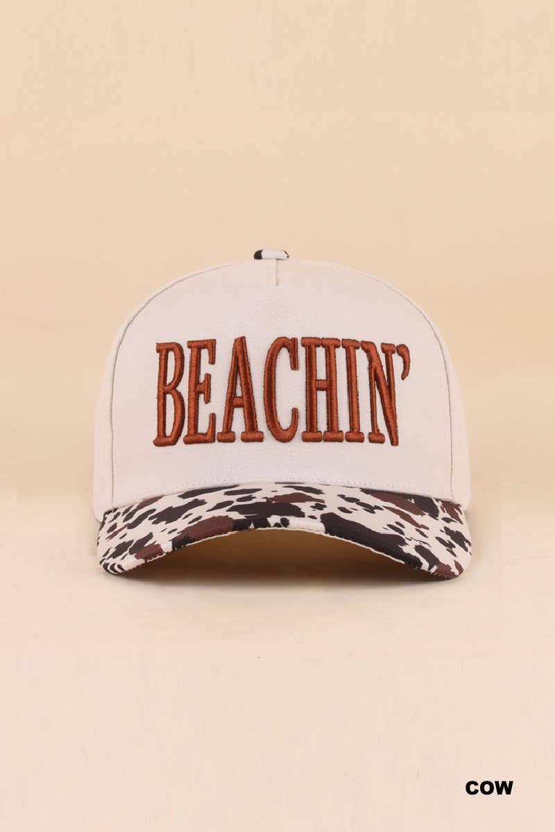 Beachin' Two Tone Snapback Hat: FLORAL-199848 / OS