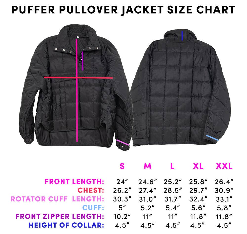 White Puffer Wholesale Pullover Jacket: White / M