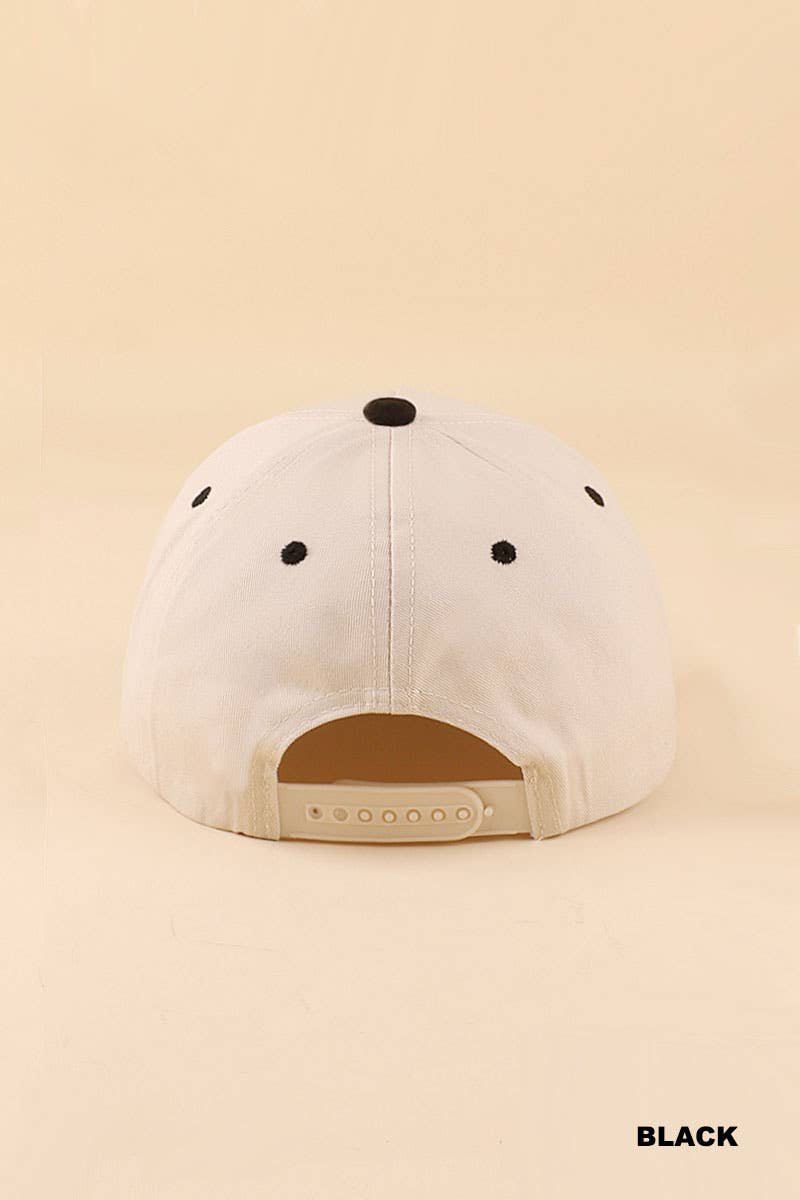 Beachin' Two Tone Snapback Hat: FLORAL-199848 / OS