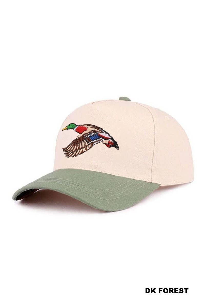 Mallard Two Tone Cotton Hat - Zenana: CAMO-197351 / OS