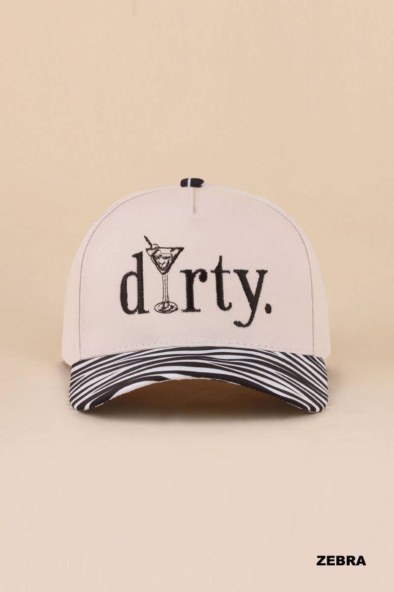 Dirty Martini Two Tone Cotton Hat - Zenana: COW-199722 / OS