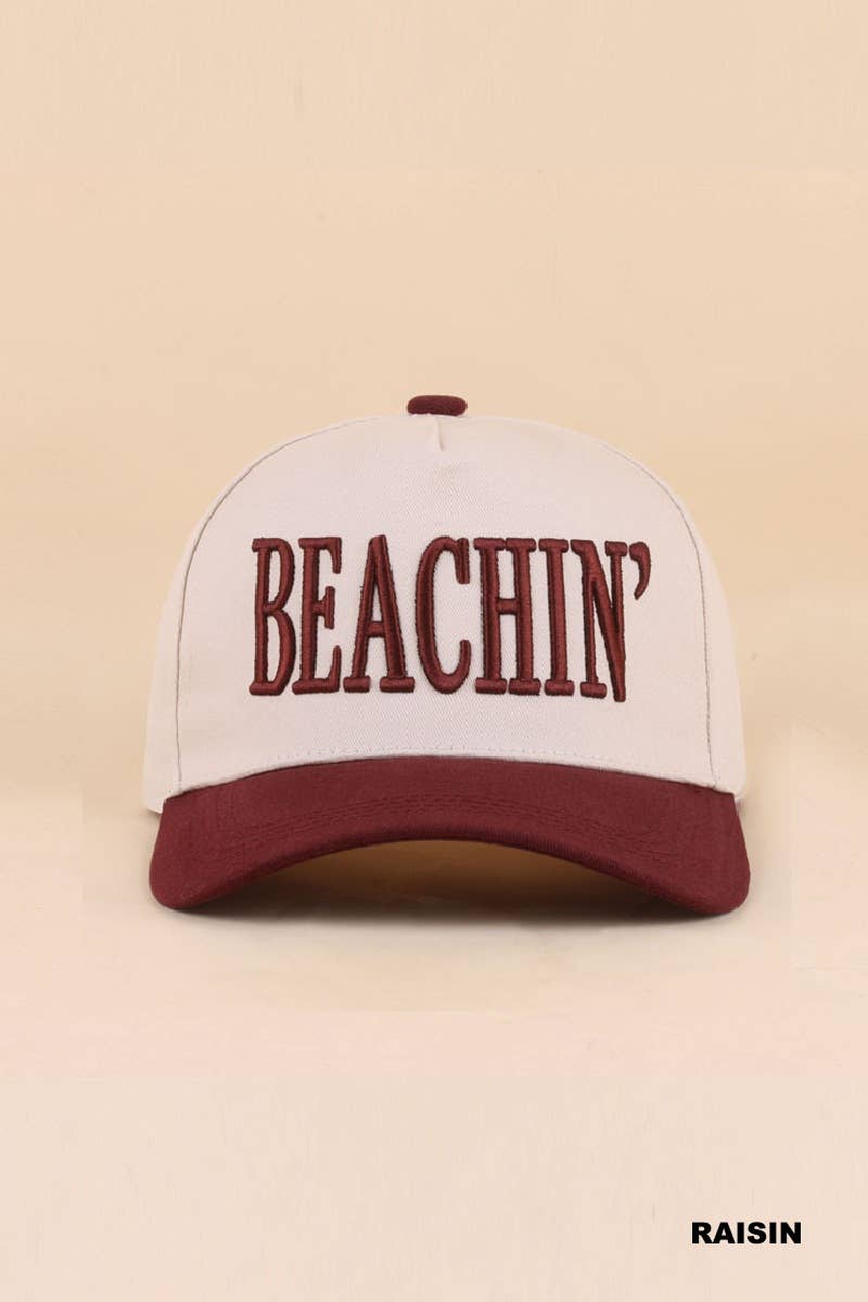 Beachin' Two Tone Snapback Hat: FLORAL-199848 / OS