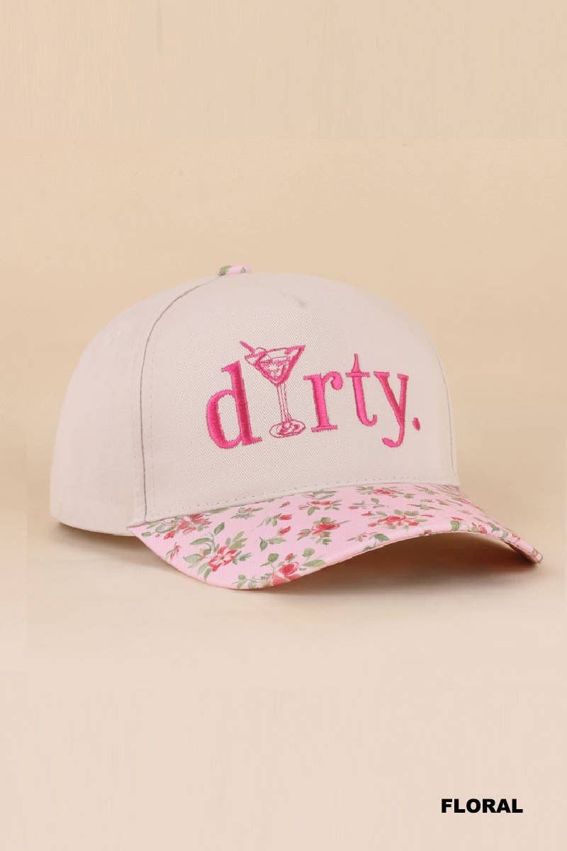 Dirty Martini Two Tone Cotton Hat - Zenana: COW-199722 / OS
