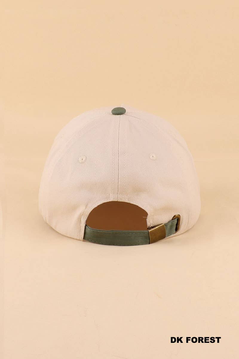 Dachshund Two Tone Cotton Hat - Zenana: LEOPARD-197401 / OS