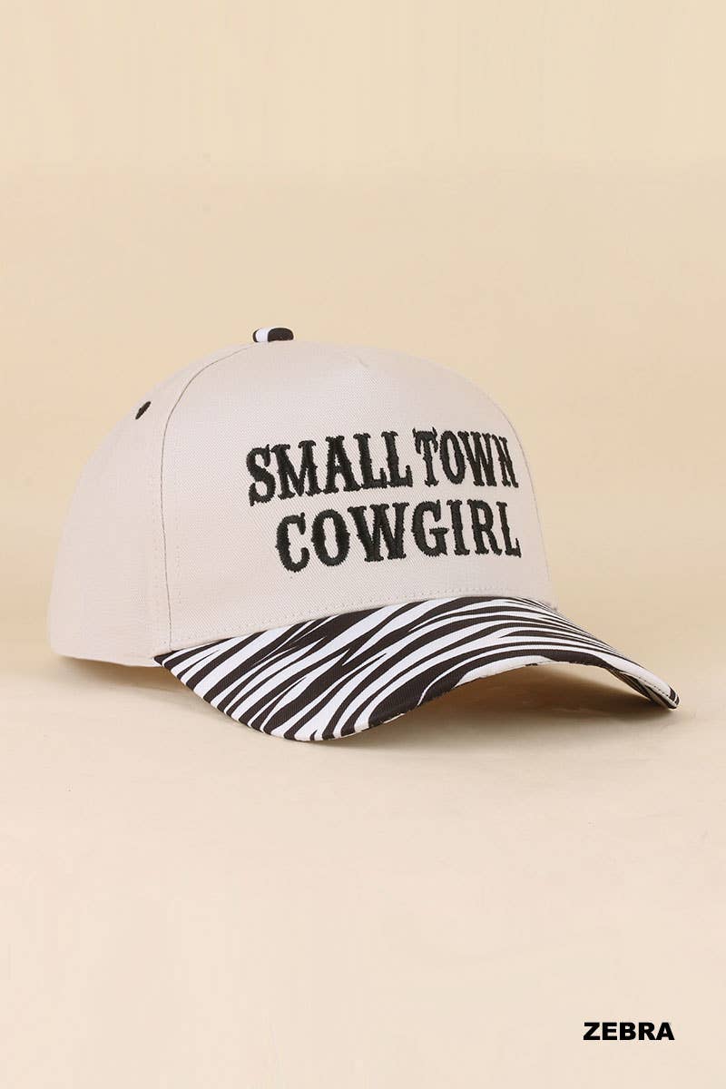 0519 Small Town Cowgirl Two Tone Snapback Hat SI-29853: CAMO-198879 / OS