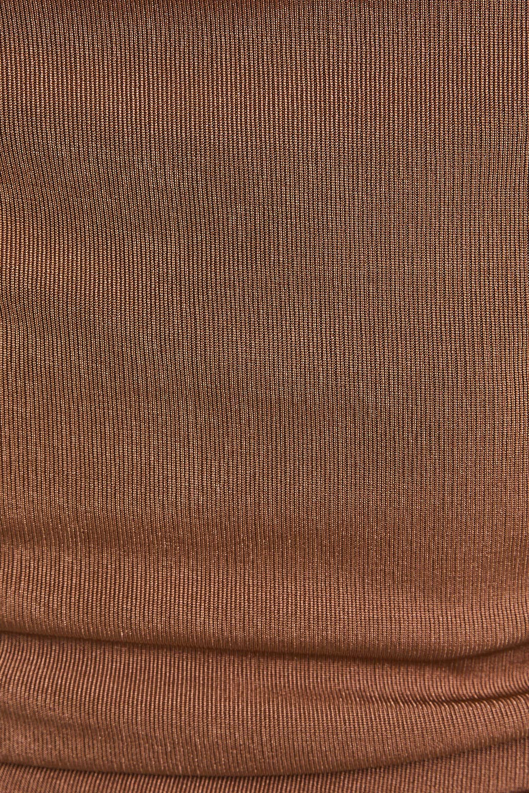 COWL NECK SLEEVELESS MAXI DRESS: Latte / M