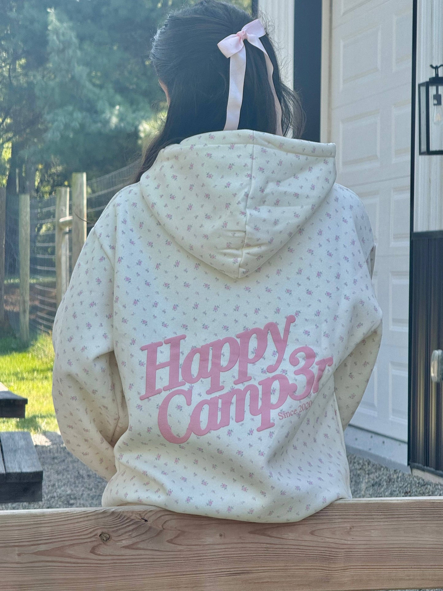 Vintage Flower Hoodie: M