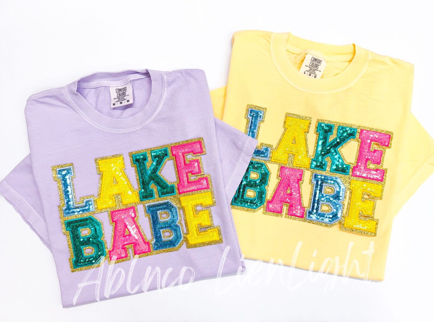 Lake Babe Summer Sequin Patch - Large 