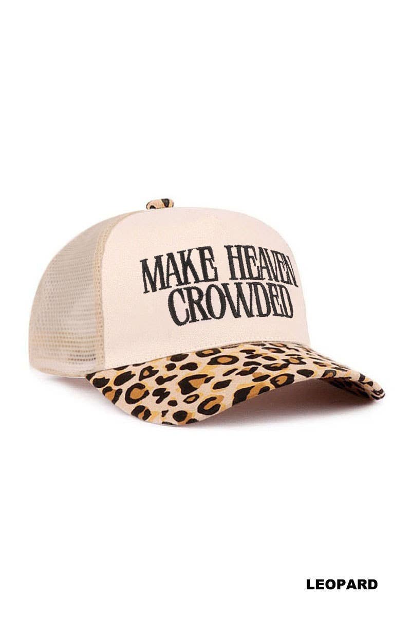 0420 Make Heave Crowded Two Tone Mesh Snapback Hat SI-29741: CAMO-197481 / OS
