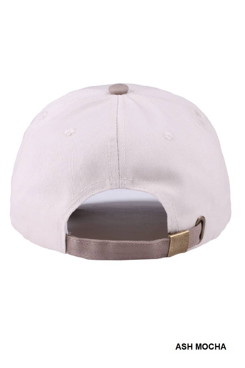 Put It On My Husband's Tab Two Tone Canvas Cap: CAMO-189204 / OS